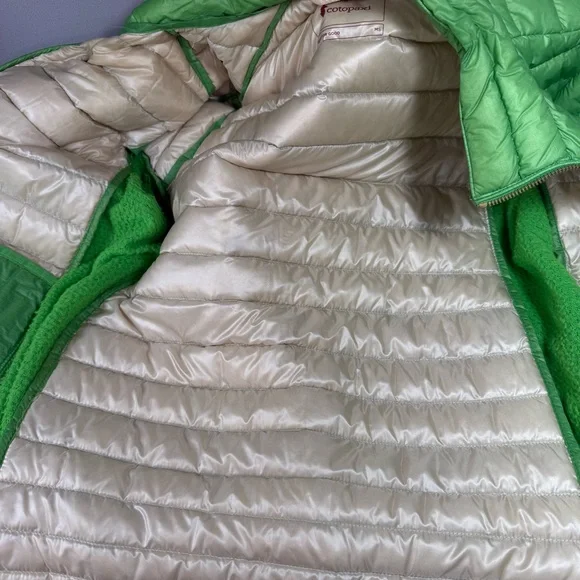 Cotopaxi Fuego LT Green 950 Goose Down Fill Jacket NWOT